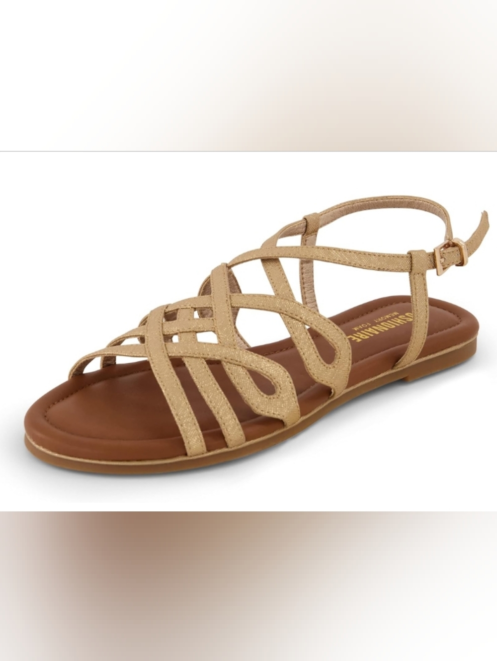 CUSHIONAIRE Women's Joanna flat sandal +Comfort Foam